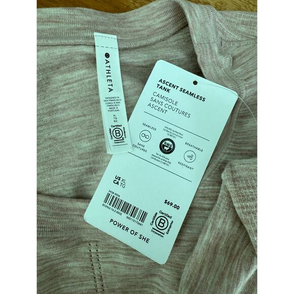 NWT Athleta Ascent Seamless Tank Size XL - Picture 5 of 6